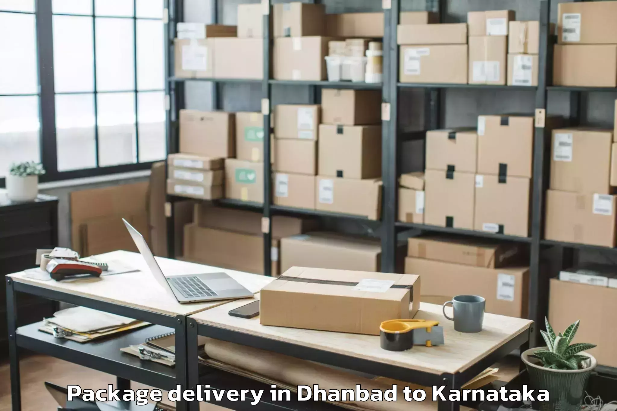 Book Dhanbad to Kadur Package Delivery Online